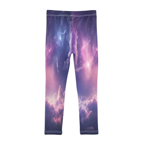 Toddler Girls Leggings Printed Yoga Pants Leggings Purple Bule Cloudy Two for Kids2
