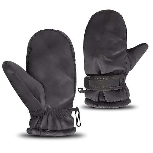 Bopertrove Handschuhe Kinder Baby 6-12-18 Monate, Fäustlinge Kinder Baby, Fleece Handschuhe Kleinkinder 1-2-3 Jahre, Handschuhes Kleinkind Wasserdicht, für Junge Mädchen Winter (Schwarz, M)