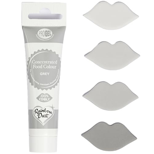 Rainbow Dust ProGel Concentrated Paste Food Colouring - Grey image 4