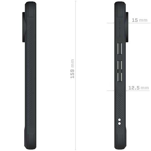 Ghostek Covert Google Pixel 9 and Pixel 9 Pro Clear Case - Compatible with Wireless Charging, Shockproof Silicone, Minimalist Phone Cover (6.3 Inch, Black [Limited])