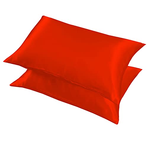 シルク枕カバー マルベリーシルク 2枚 ピローケース 美肌 美髪 静電気防止 防臭 光沢 防ダニ 敏感肌 両面シルク 安眠 ギフト 四季適応 【51*66cm カラー10】