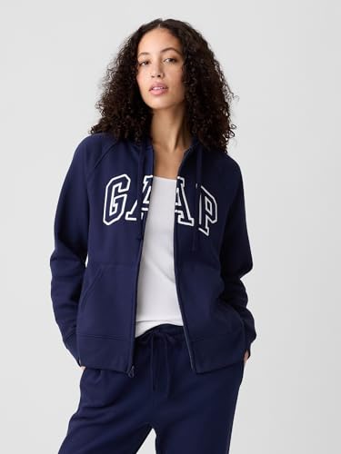 Image of GAP Women's Logo Hoodie Hooded Full Zip Sweatshirt
