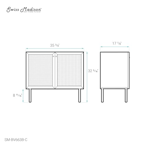 Image of Classe 36 inch Bathroom Vanity in Black Cabinet Only