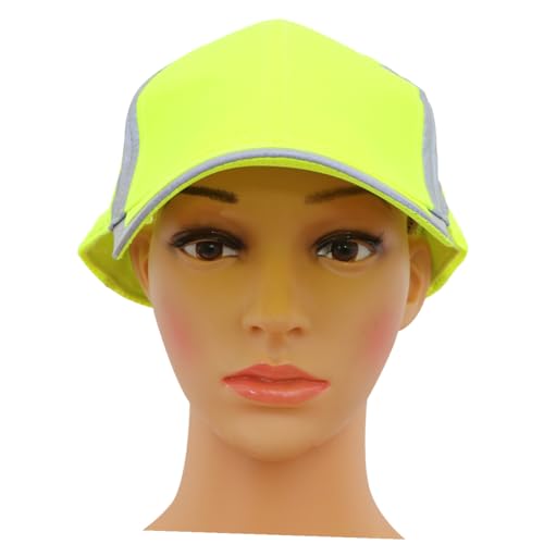 Casquette de baseball de sécurité jaune protégeant du soleil et des UV
