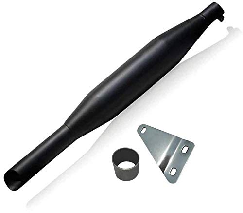 Guance Red Rooster Exhaust Silencer Matt Black with Bush for Royal Enfield Classic 350 BS4 Model-image-33