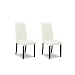 Ashley Furniture Signature Design - Kimonte Dining Room Chair - High Back - Contemporary - Set of 2 - Ivory