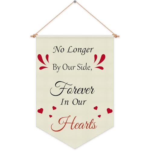 Sympathy Gift for Loss Memorial Banner Nursery Wall Hanging Pennant Flag Wall Art Decor Memorial Gifts for Loss Dog Pet Nursery Bedroom Banner Playroom Living Room Wall Decor Linen