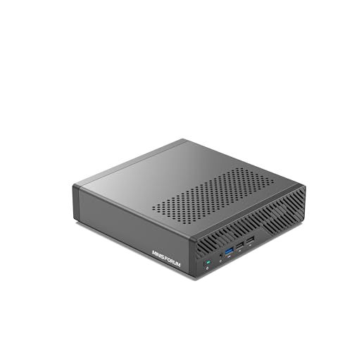 Image of MINISFORUM MS-01-S1260 Mini PC,Intel Core i5-12600H,vPro Enterprise Support,32GB DDR5 1TB SSD,2x10Gbps SFP+LAN /2x2.5G RJ45 /2xUSB4 /HDIM /16xPCIe 4.0 /M.2 NVMe SSD /U.2 NVMe SSD,Mini Computer