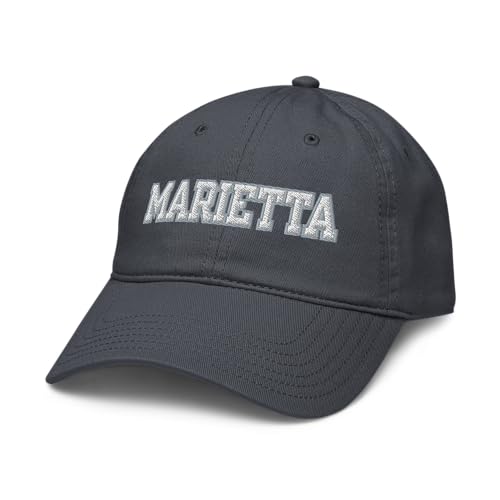 Gorra ajustable de béisbol Marietta Pioneers azul marino miniatura 1