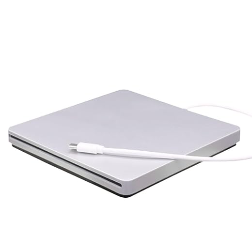 Extern CD- och DVD-spelare/CD/DVD-enhet med USB C port kompatibel med Windows och Mac OS X