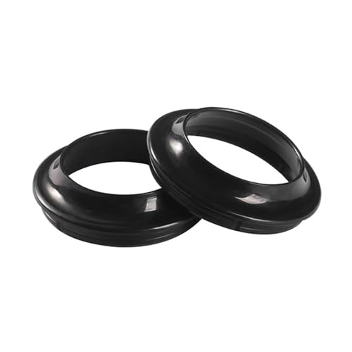 ユニバーサルフロントフォークオイルシールとダストカバー Ninja 250R EX250 E 250 V 500 1990-2001 2002 2003 2004 2005 2006 2007用(2pcs dust cover)
