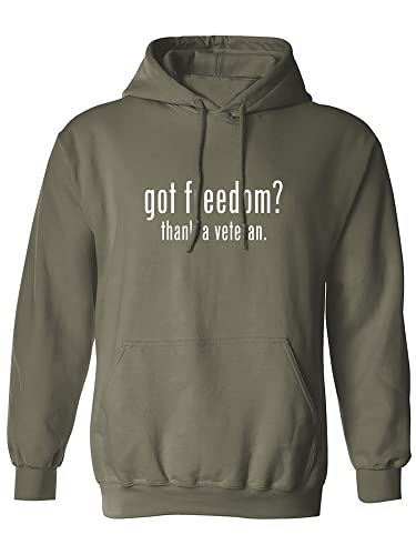 zerogravitee Got Freedom? Thank A Veteran Adult Hooded Sweatshirt