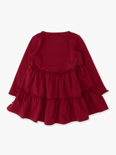 Image of RuffleButts Girls High Low Tunic - Long Sleeve Ruffle Tunic Top