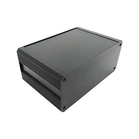 Cheval Multipurpose Aluminum Enclosure Heatsink DIY Project box (Aluminum and Aluminum extrude enclosure with mount bar (3U) 130 x 300 x 200 mm.) Cover