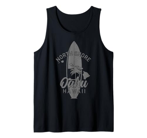North Shore Oahu Hawaii Surf Surfing Surfista Hawaiano Camiseta sin Mangas