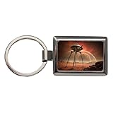 Blooza Blooza Martian Tripod War Machine Sci-fi From War Of The Worlds Rectangle Metal Keychain