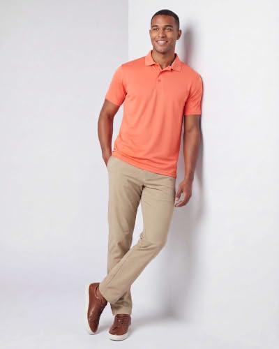Image of 3 Pack:Mens Quick Dry Fit Polo Shirt Short Sleeve Golf Tennis Clothing Active Wear Athletic Performance Tech Sports Essentials Moisture Wicking Casual Dri-Fit T Shirts Set