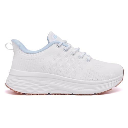Image of AVW Womens Non Slip Work Shoes Water Resistant Walking Sneakers Food Service Chef Kitchen Shoes