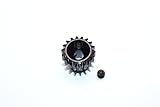 Axial Yeti, Yeti SCORE & Yeti XL Upgrade Parts Steel #45 Pinion Gear 32 Pitch 18T - 1Pc Set Black