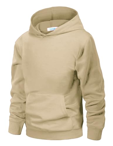 Image of Arshiner Unisex Kids Soft Pullover Hooded Sweatshirt with Pocket Basic Hoodies Sportswear Age 4-13 Years