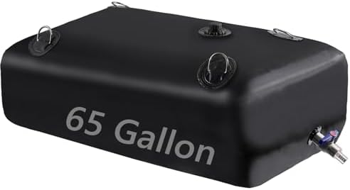 Rodelna Water Storage Bladder, Water Tank 65 Gallon Foldable Port...