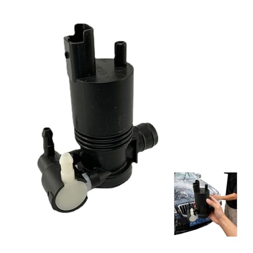 Scheibenwaschpumpe Ersatz für Citroën, Peugeot, Dacia, Fiat, Opel - Kompatibel mit Modellen wie Clio, Twingo, Duster, Logan, 207, 307 - OEM-Teilenummern 643475, 9643447980