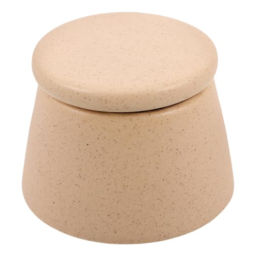 Vaso limpiador de cerámica para uñas con tapa sellada
