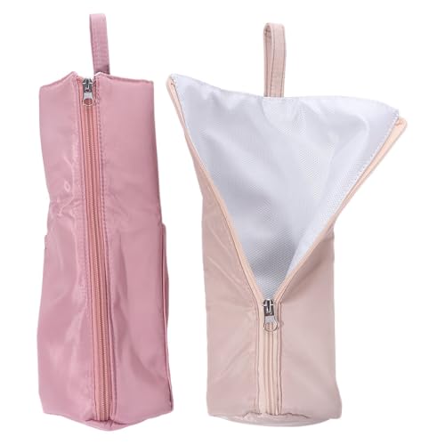 Bolsa para rizador resistente al calor, impermeable, con almacenamiento y esterilla protectora para herramientas de cuidado y peinado del cabello (Rosa) miniatura 3