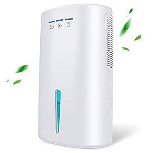 Gocheer Luftentfeuchter,Mini Elektrischer Entfeuchter Tragbarer 2000ml Raumentfeuchter Entfeuchter, Badezimmer Wohnung Schlafzimmer Keller Leise Lufttrockner, Max Entfeuchtungsbereich 30m²