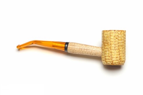 Missouri Meerschaum - Legend Corn Cob Tobacco Pipe - 5Th Avenue, Bent Bit #TOP1