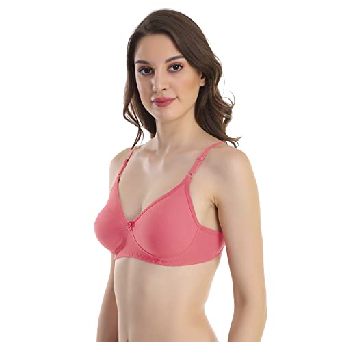 Image of Cotton Blend Seamless Bra for Womens