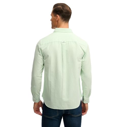 Superdry Preppy Oxford L/S Shirt M4011100A Mint Stripe L