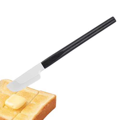 Küchenspatel – Kleines Silikonutensil | Rutschfestes Werkzeug mit flexiblem Rand, Butterstreuer mit hitzebeständigem Griff zum Mischen, Kuchen, Brot, Sandwich, Salat, Kochzubehör für Zuhause