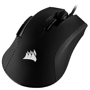 Corsair Ironclaw RGB, FPS/Moba Gaming Mouse, Black, Backlit RGB LED, 18000 DPI, Optical – CH-9307011-NA