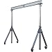 Vestil AHA-2-8-12 Aluminum Adjustable Height Gantry Crane with Glass Filled Nylon Casters 8 Ft. Wide x 12 Ft. Max Usable Height 2,000 Lb. Capacity Silver