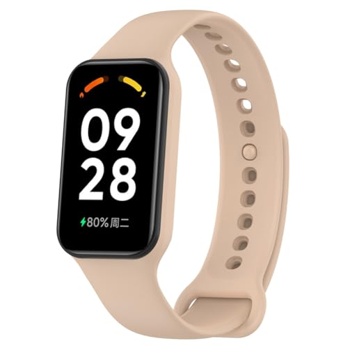 Tyogeephy Correa para Xiaomi smart Band 8 Active para Mujeres Hombres, Correas de Silicona Suave, Pulsera de Repuesto Deportiva para Redmi Band 2