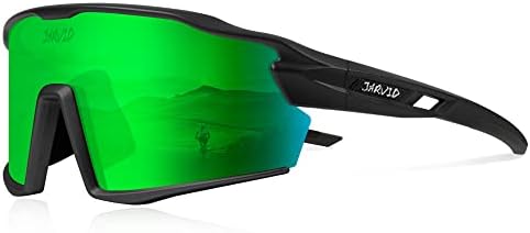 Jarvid Polarized Cycling Glasses with 4 Lenses Sports Sunglasses for Women Men