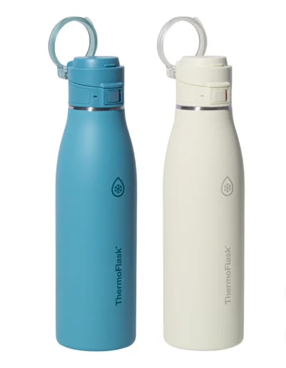 ThermoFlask Double-Wall Vacuum Insulated Bottle, 25oz/740ml, BPA