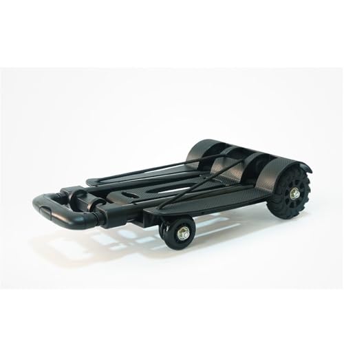Carretilla plegable con 4 ruedas giratorias ligera y portátil miniatura 6