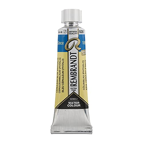 Rembrandt Tube d'aquarelle 10 ml Bleu céruléum (phtalo) 535 (05015350)