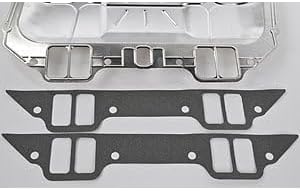 JEGS Intake Manifold Gasket Set | Fits Dodge/Plymouth/Chrysler 413-440 Engines | Includes Valley Pan With Blocked Crossover & 4 Facing Pieces | Port Size: 1.20" x 2.27"