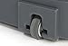 Displays2go 37.9 Inch Portable Trade Show Counter, Converts to Case, Hard Shell Plastic (BMRCNTB1)