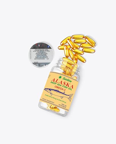 Sunline Alaska Omega-3 | Deep Sea Fish Oil | 1000Mg,100 Softgels