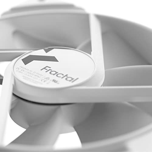 Ventilador para PC Fractal Design Prisma AL-12 Blanco de 120 mm con Control PWM y 6 LED RGB Addressable ARGB, Cojinetes LLS y Tecnología TripWire miniatura 7