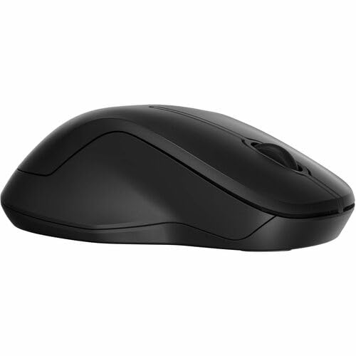 HP 255 Dual Wireless Mouse, black, top-down view