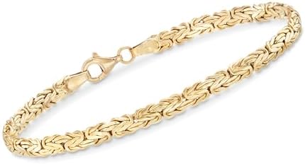 Ross-Simons Sterling Silver Flat Byzantine Bracelet