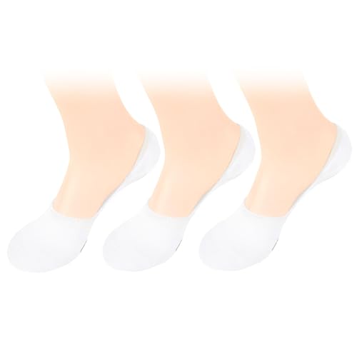Image of Women's Rayon from Bamboo Fiber No Show Thin with Thick Comfort Sole Socks - 3 pairs