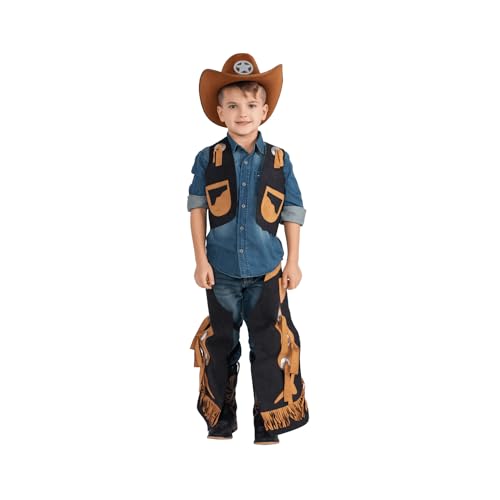 Disfraz completo vaquero para niños miniatura 1