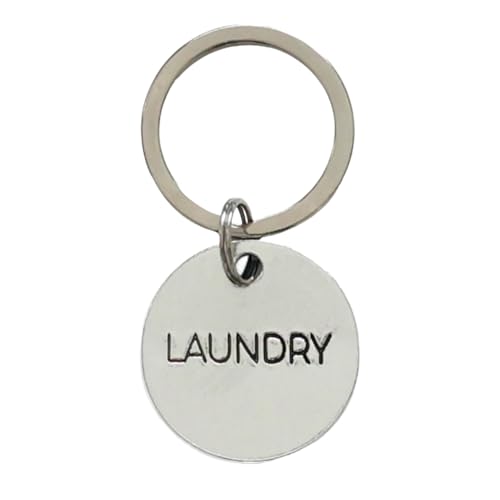 Top Shelf Tags Metal Key Label Keychain - Simple Silver