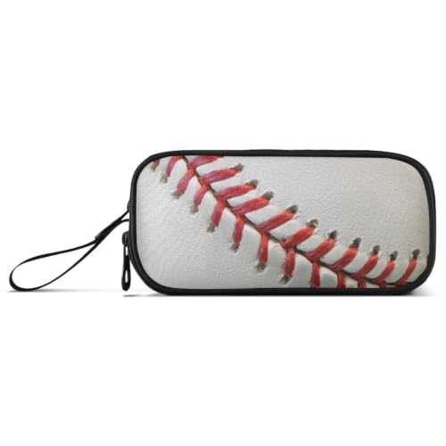 Image of Pencil Case Baseball Sport 3 Compartments Pencil Pouch